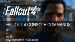 Fallout 4 console commands 