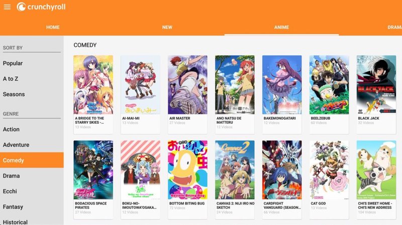 Crunchyroll Premium Interface