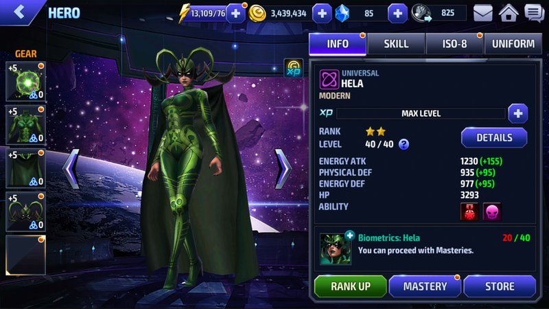 Marvel Hero Stats